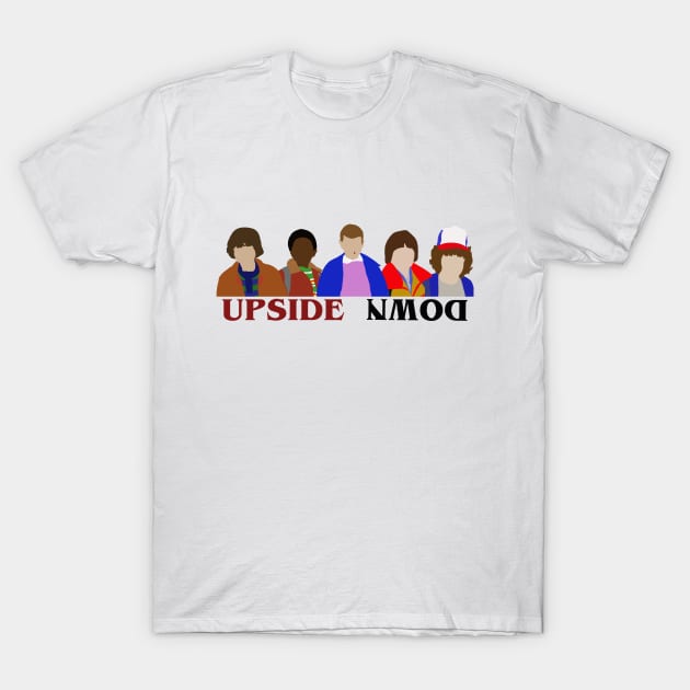 STRANGER THINGS SQUAD (Minimalist Print with Text) T-Shirt by tytybydesign